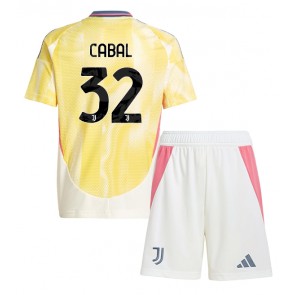 Juventus Juan Cabal #32 Gostujuci Dres za Dječji 2024-25 Kratak Rukavima (+ kratke hlače)